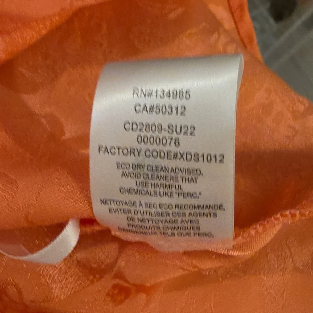 For Love And Lemons Tangerine color silky satiny mini Dress size S new with tags - Picture 4 of 7